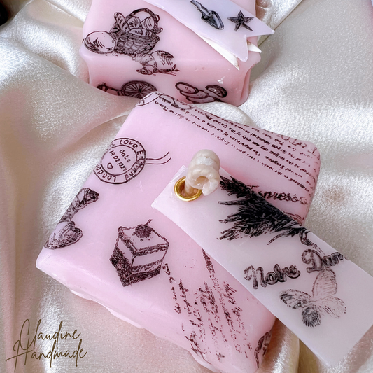 Paper Gift-Box Candle-pink