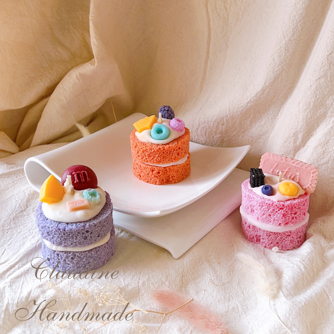 Any 2 cake candles – Claudine Handmade