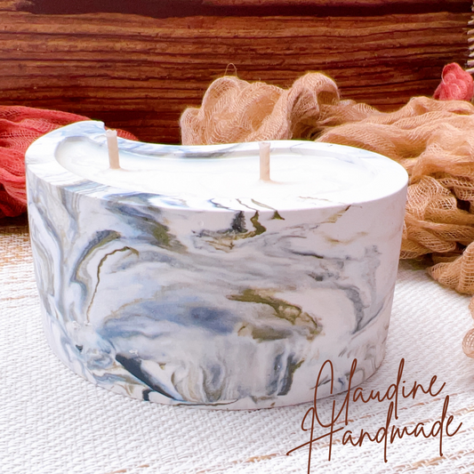 Ying Yang Plaster Candle